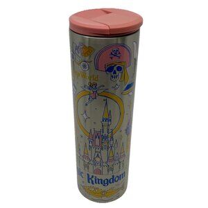 Starbucks 2021 Disney Park Magic Kingdom 50th Anniversary Metal Tumbler Travel